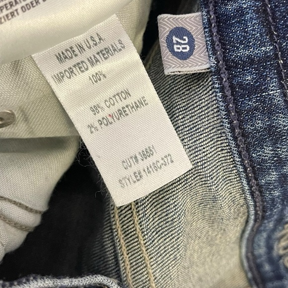 Citizens of Humanity Rocket High Rise Skinny Distressed Denim Blue Jeans Size 28 - Picture 9 of 9